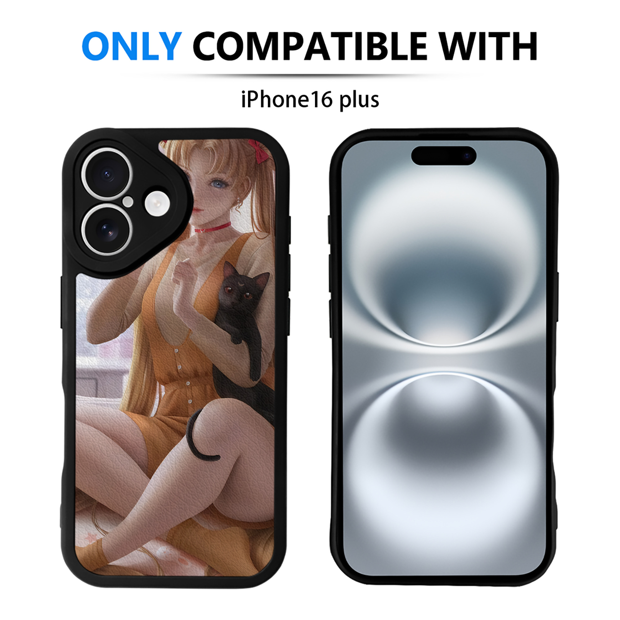（画像用） 美少女戦士セーラームーン Sailor Moon 【iPhone 16シリーズ対応】シリコンスマホケース（レザー調） 材質：シリコン